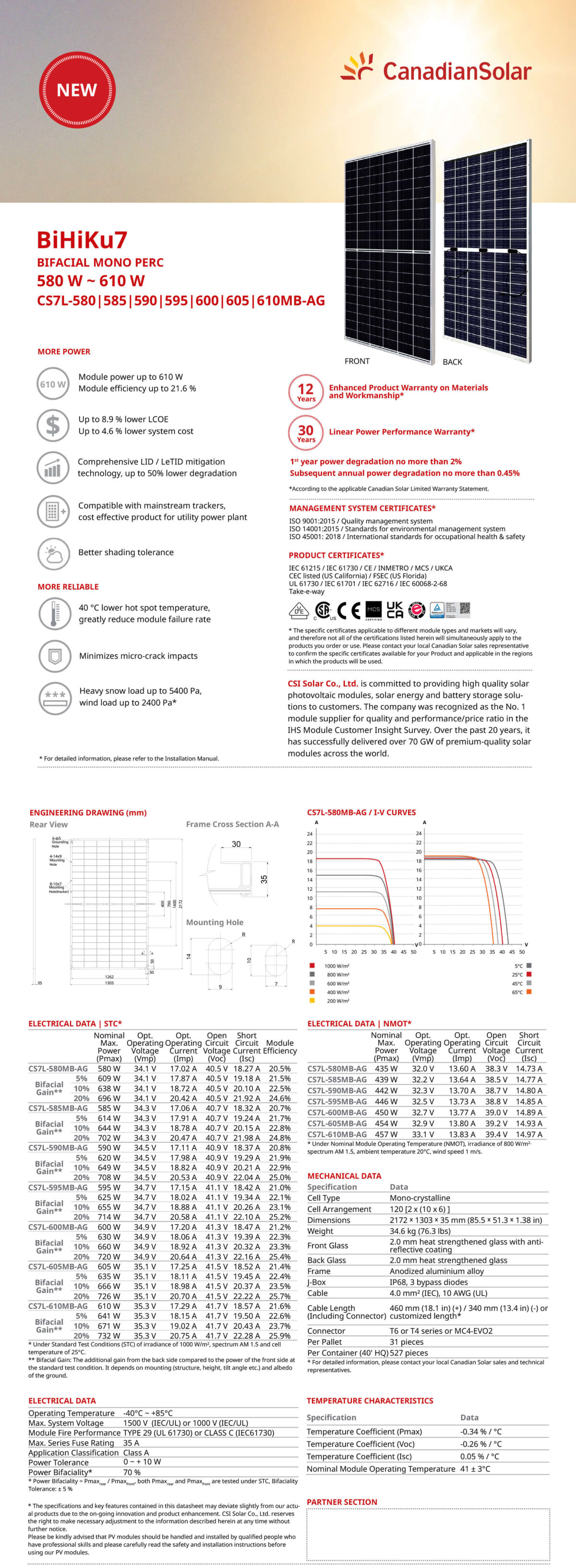 Canadian Solar BiHiKu7 580W 585W 590W 595W 600W 605W 610W Maxbo Solar