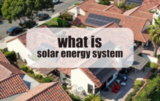 what is solar energy system