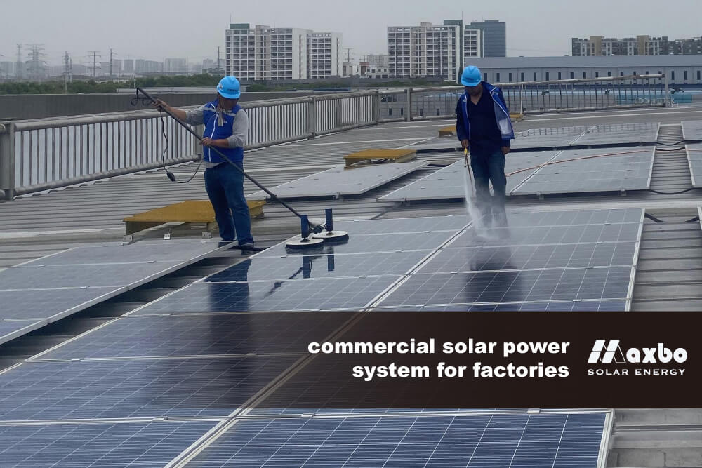 commercial solar power system for factories