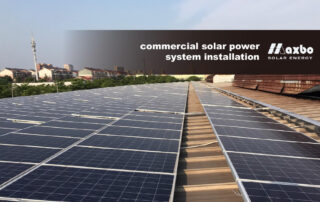 commercial solar power system installation