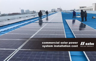 commercial solar power system installation cost