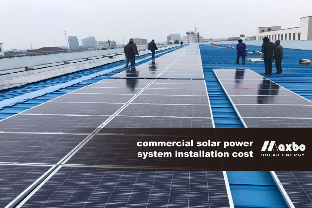 commercial solar power system installation cost