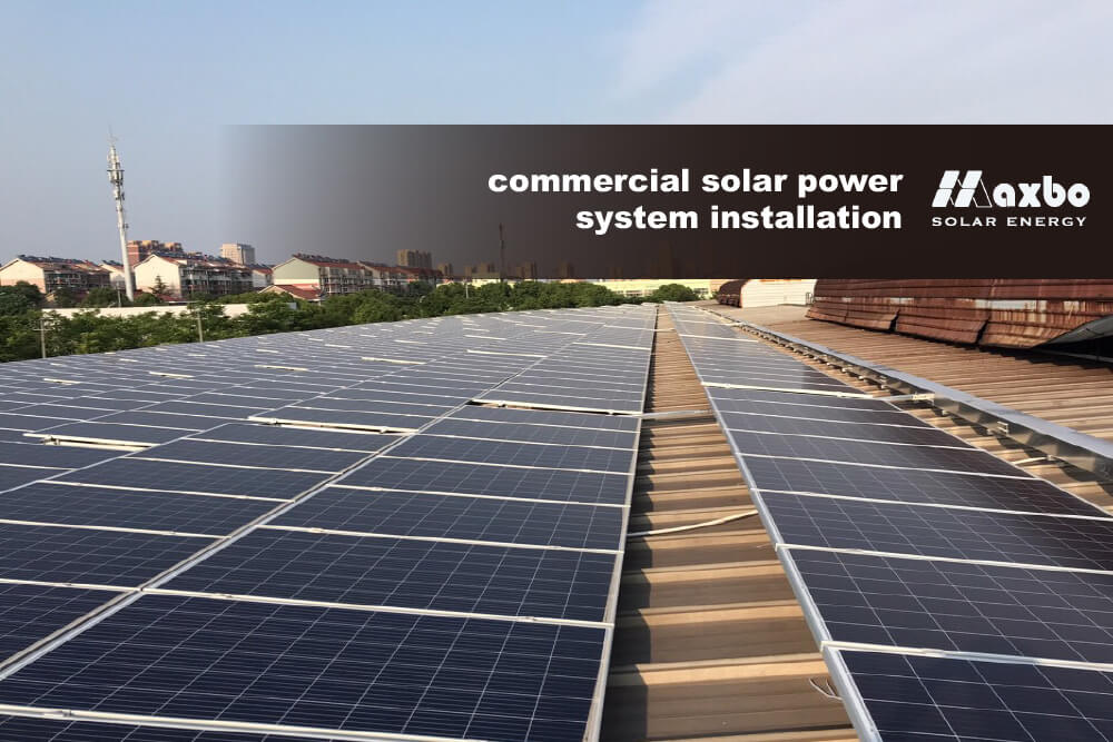 commercial solar power system installation