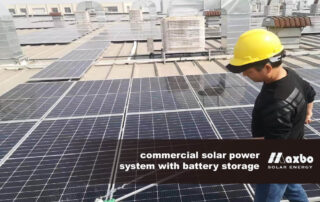 commercial solar power system with battery storage