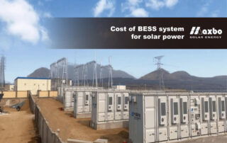 Cost of BESS System for Solar Power