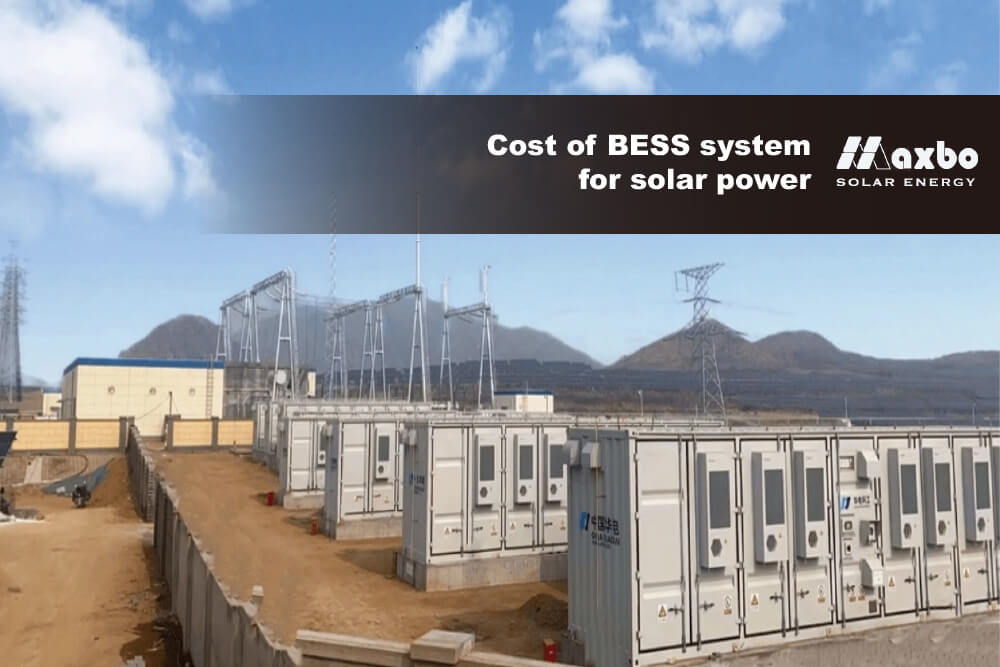 Cost of BESS System for Solar Power