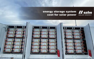 energy storage system cost for solar power