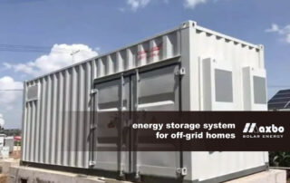 energy storage system for off-grid homes