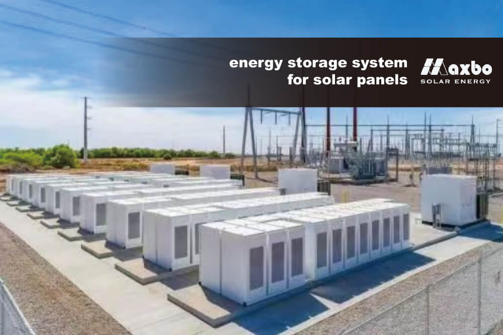 energy storage system for solar panels