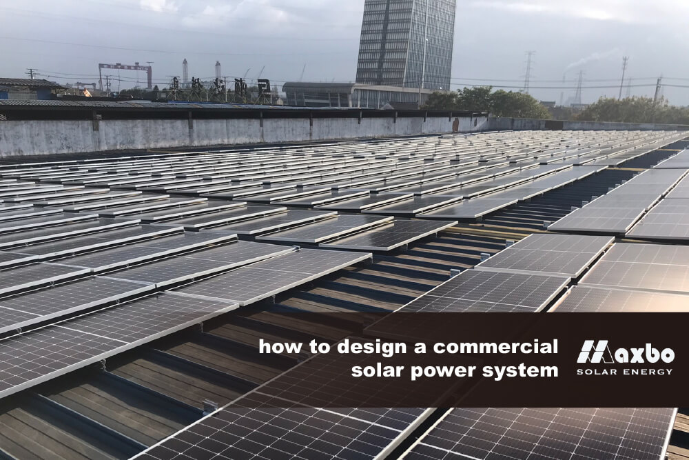 how to design a commercial solar power system