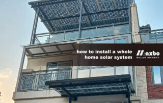 how to install a whole home solar system