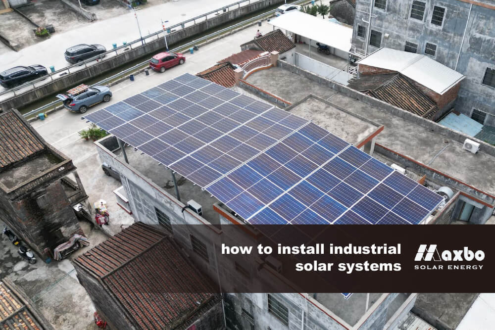 how to install industrial solar system