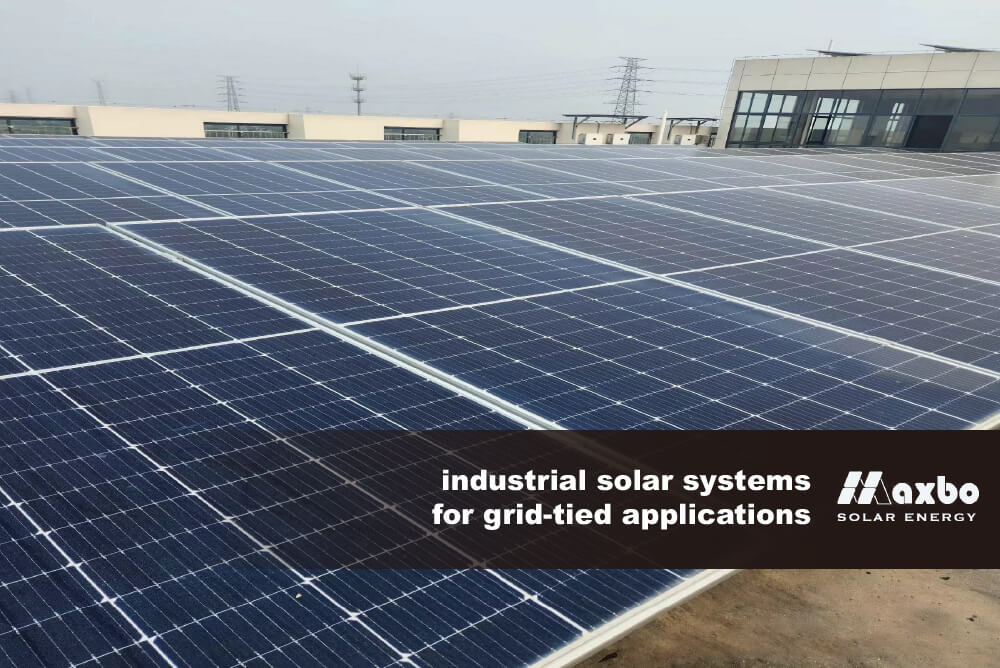 industrial solar system for grid-tied applications