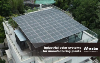 industrial solar system for manufacturing plants