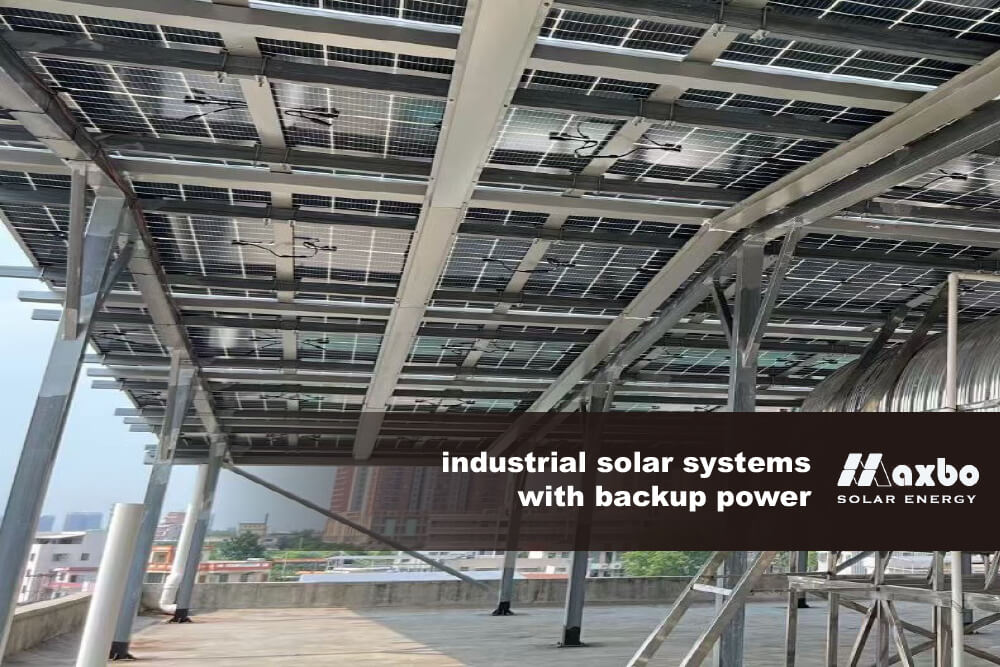 industrial solar system with backup power