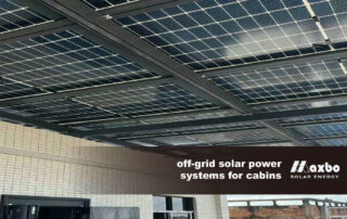off grid solar power systems for cabins