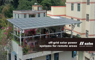 off grid solar power systems for remote areas