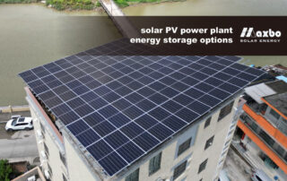 solar PV power plant energy storage options