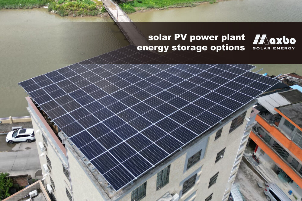 solar PV power plant energy storage options