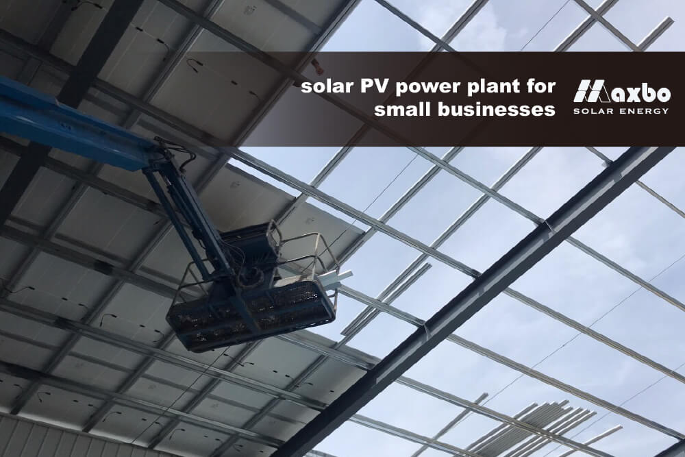 solar PV power plant for small businesses