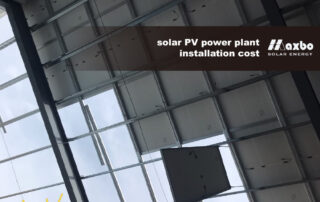 solar PV power plant installation cost