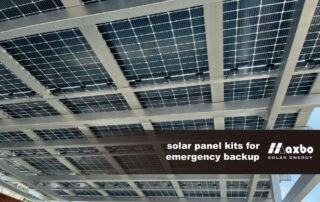 solar panel kits for emergency backup
