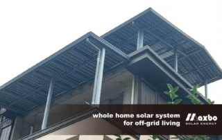 whole home solar system for off-grid living