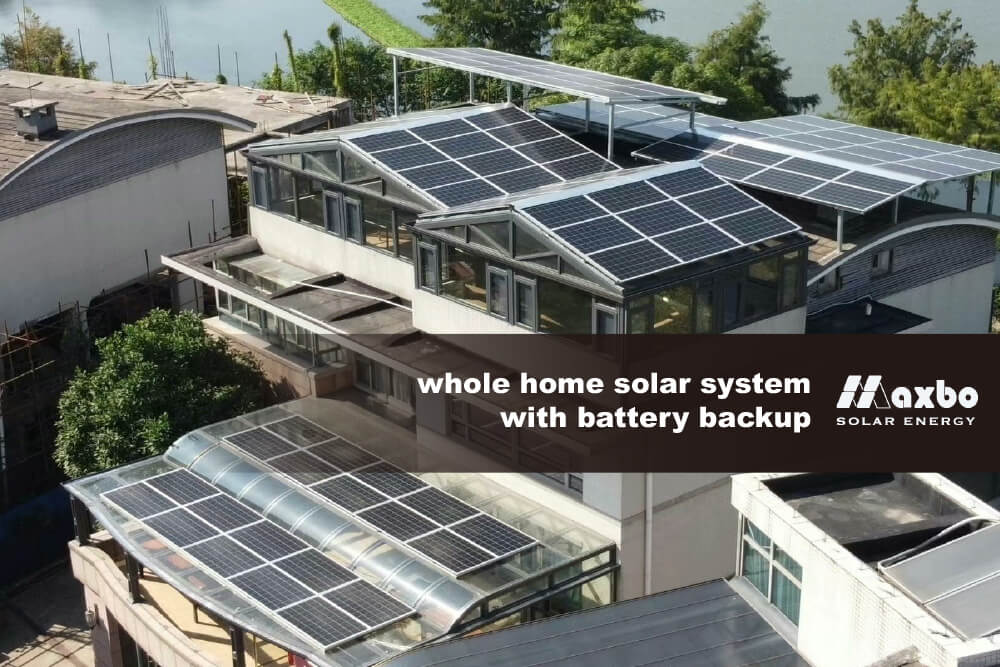 whole home solar system with battery backup