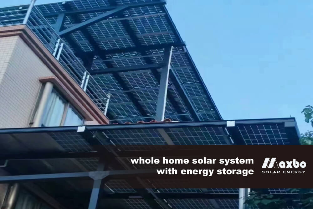 whole home solar system with energy storage