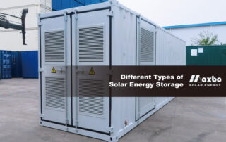 Different Types of Solar Energy Storage Systems