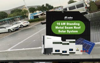 16kW Standing Metal Seam Roof Solar System