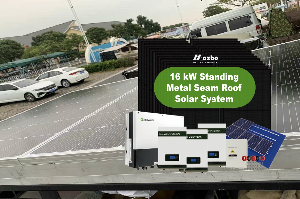 16kW Standing Metal Seam Roof Solar System