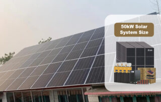 50kW Solar System Size