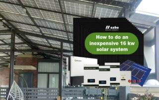 How to Do an Inexpensive 16 kW Solar System