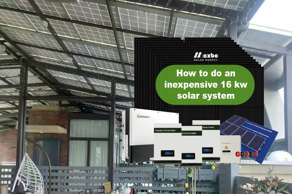 How to Do an Inexpensive 16 kW Solar System