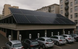 16 kW Solar System Urban EV Charging