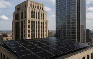 16 kW Solar System Urban Skyscrapers