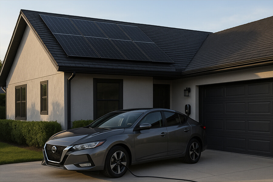 16kW solar system EV charging 16 kW solar system EV charging