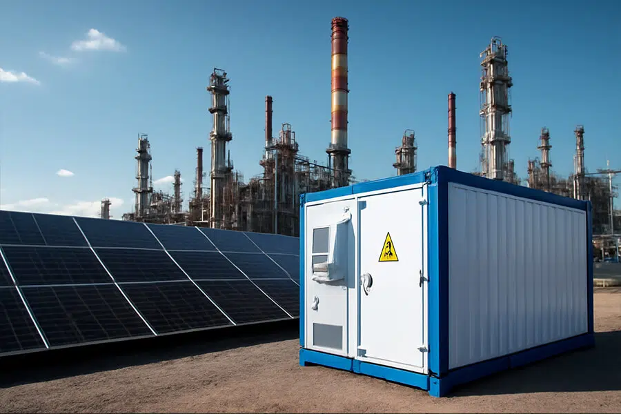 BESS Container Refinery Backup