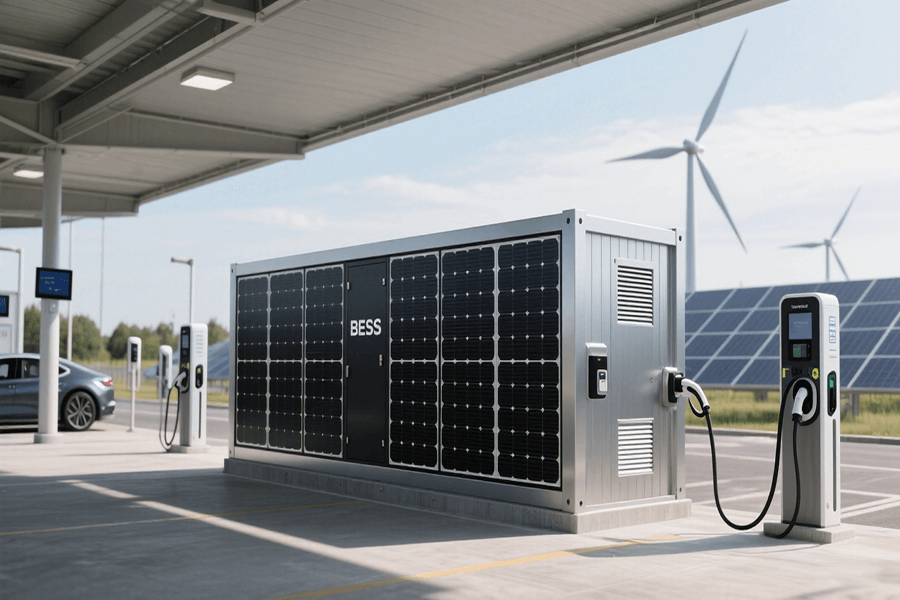BESS Container for EV Charging Hubs (1) BESS Container for EV Charging Hubs