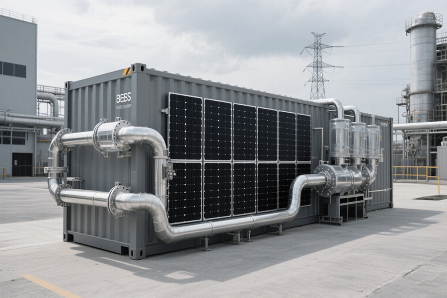 BESS Container with Carbon Capture Integration (1) BESS Container with Carbon Capture Integration