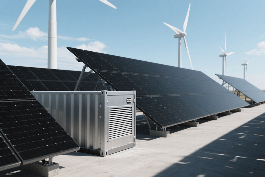 BESS Container with Wind-Solar Hybrid (1) BESS Container with Wind-Solar Hybrid