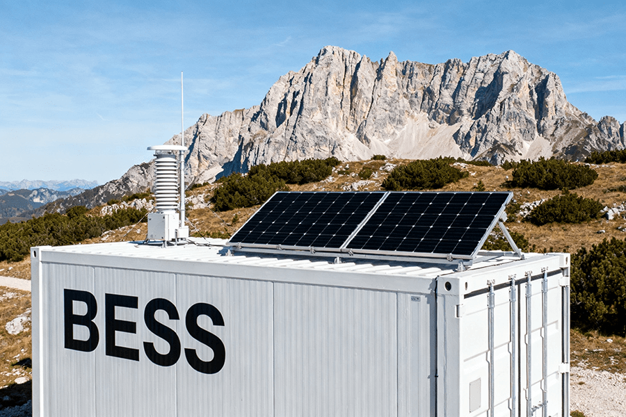 BESS Container for European Alpine Weather Stations