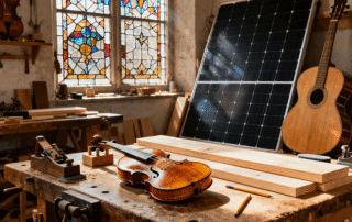 BESS Container for European Artisanal Musical Instrument Workshops