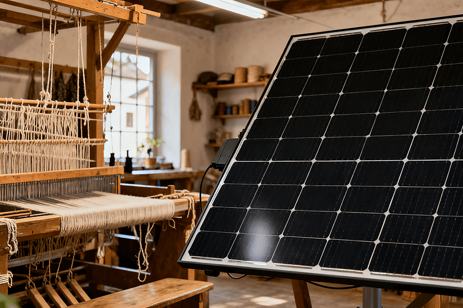 BESS Container for European Artisanal Weaving Workshops