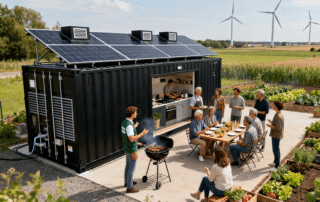 BESS Container for European Community Shared Kitchens