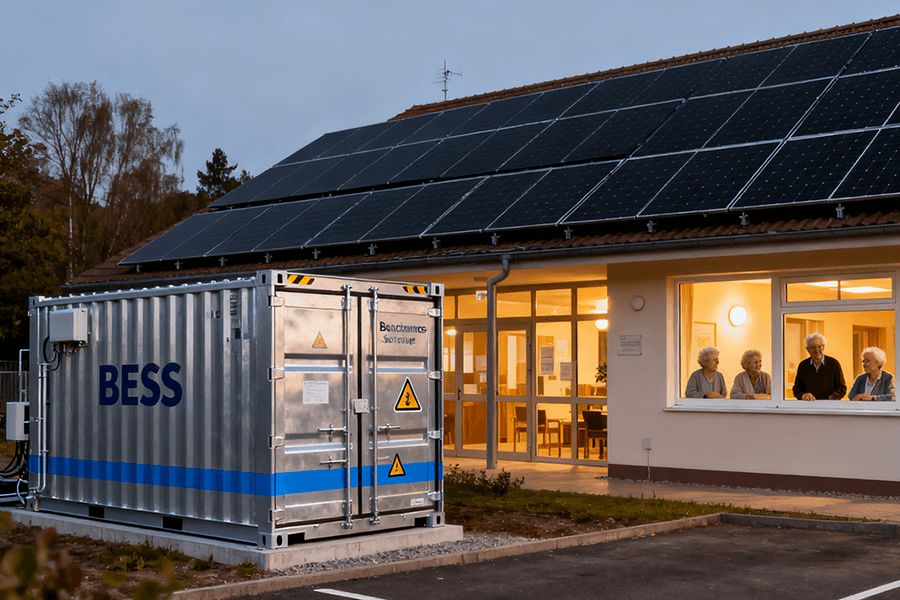 BESS Container for European Community Senior Activity Centers