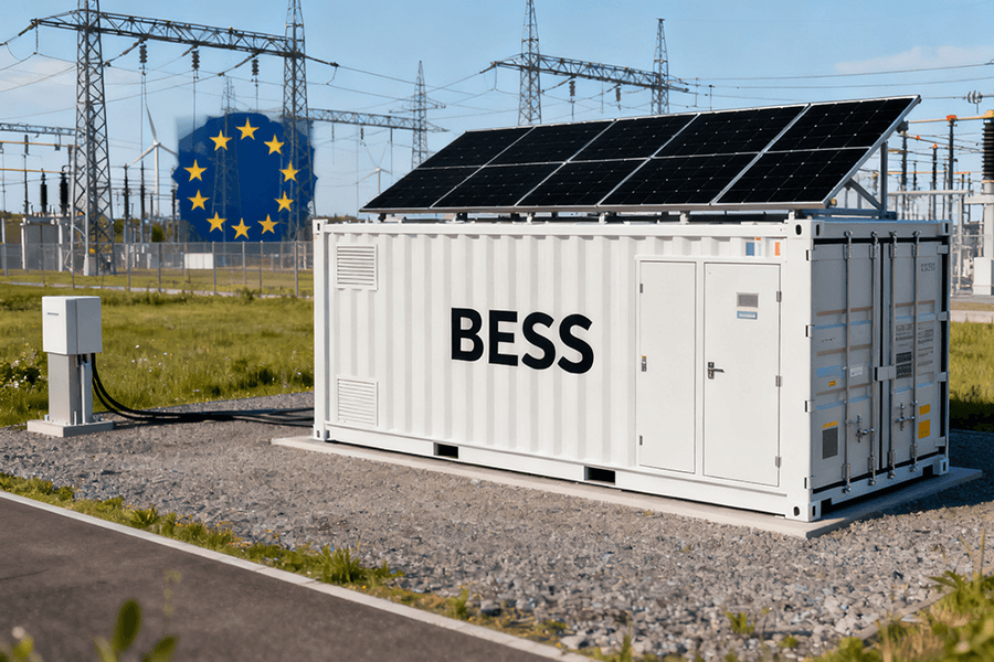 BESS Container in EU Grid Inertia Compensation (1) BESS Container in EU Grid Inertia Compensation