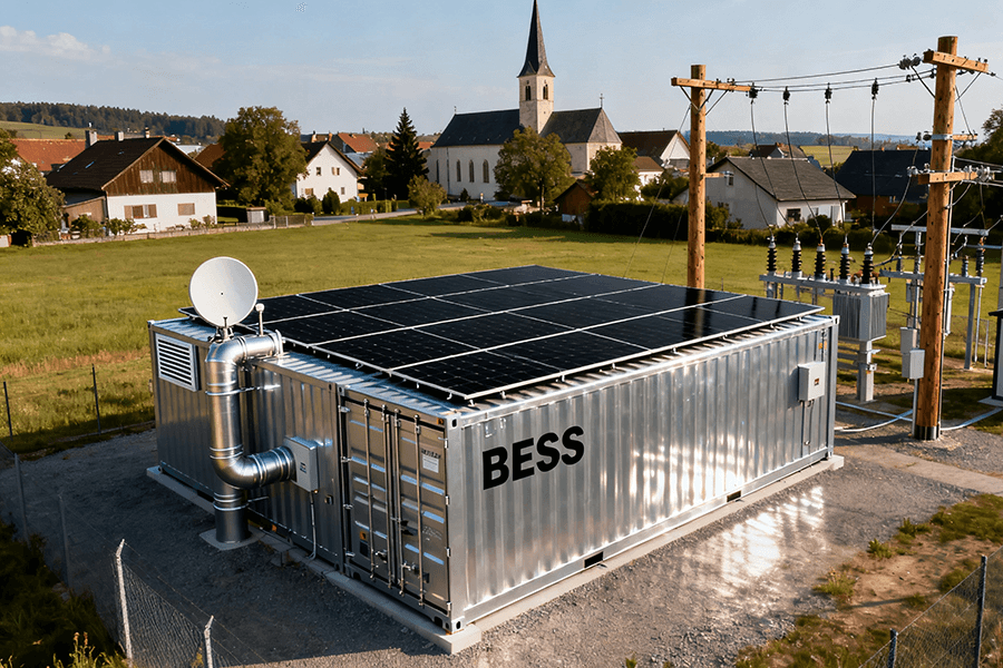 BESS Container in EU Grid Three-Phase Unbalance Mitigation