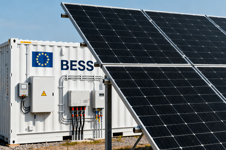 BESS Container in EU Grid Voltage Sag Mitigation